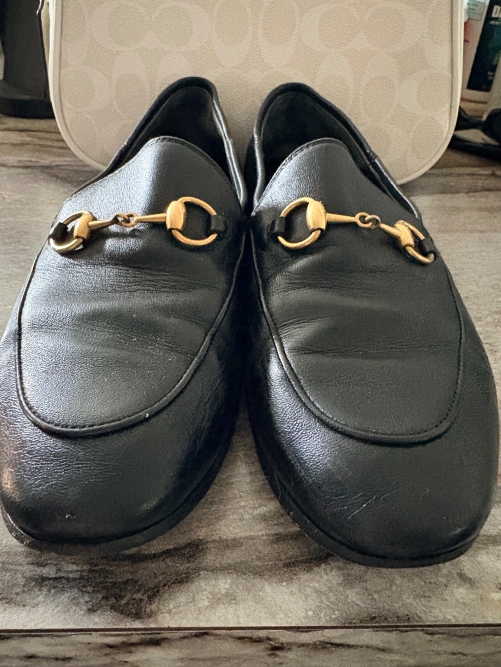 Gucci Black Leather Women’s Horsebit Loafers - Picture 4 of 16